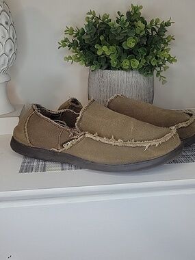 NWOT CROCS Canvas Men’s  Slip-On Shoes SZ 10